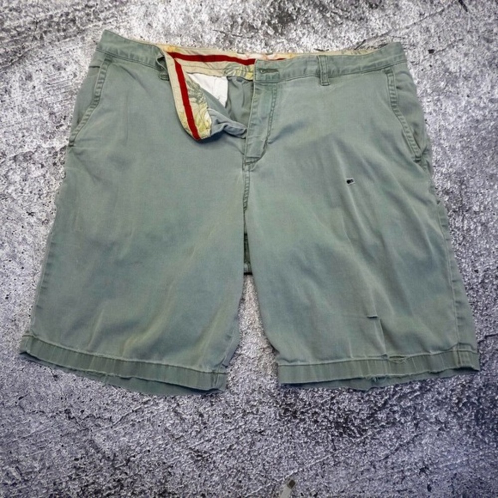 Tommy Bahama Mens Shots Relax Green 36 Flat Front Hawaiian Outdoors Athletic
